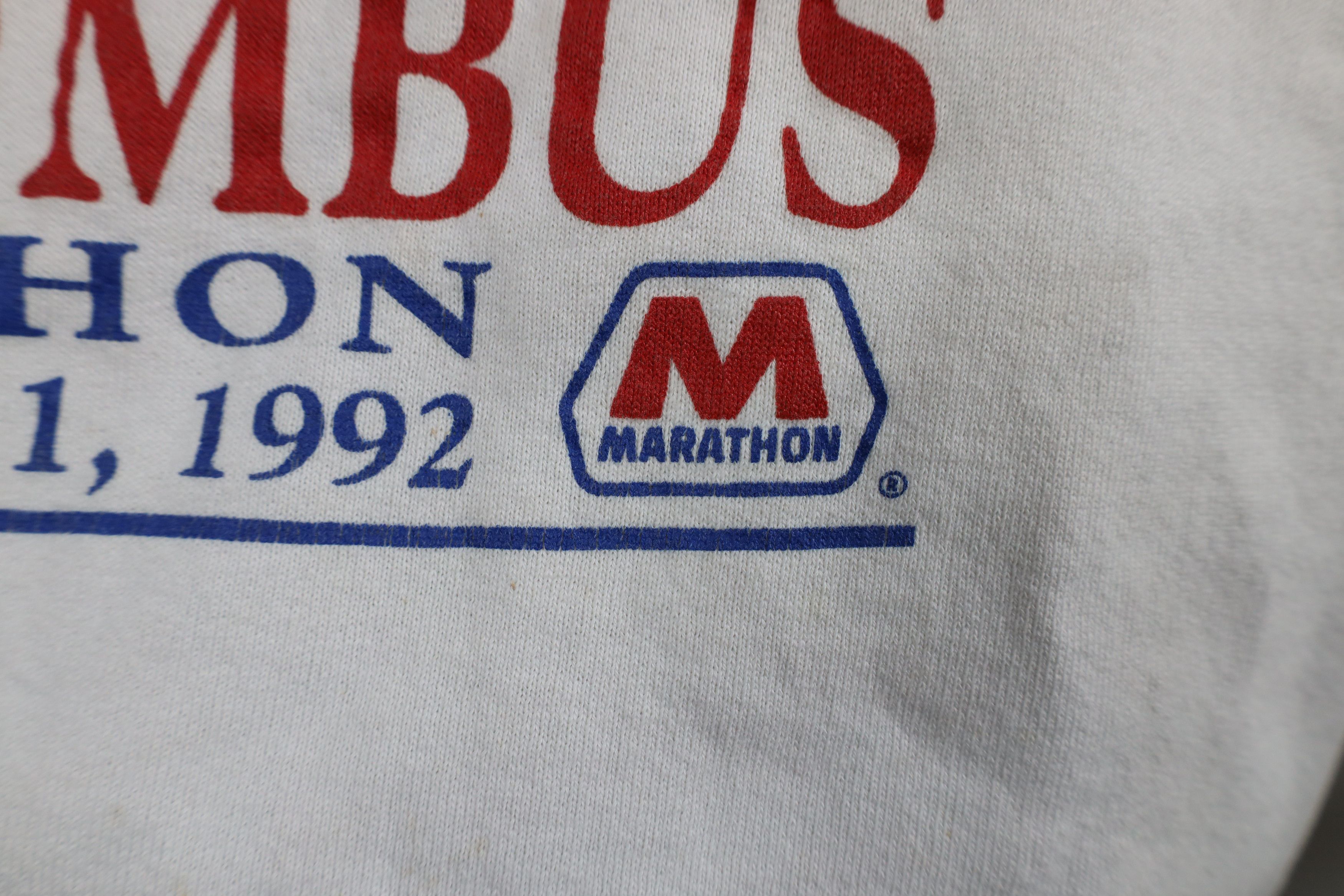 Vintage Vintage 90s 1992 Columbus Marathon Crewneck Sweatshirt USA Size US M / EU 48-50 / 2 - 6 Thumbnail
