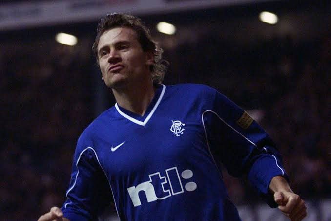 Nike RANGERS NIKE 1999/2000 FOOTBALL HOME JERSEY #7 KANCHELSKIS Size US XL / EU 56 / 4 - 15 Thumbnail