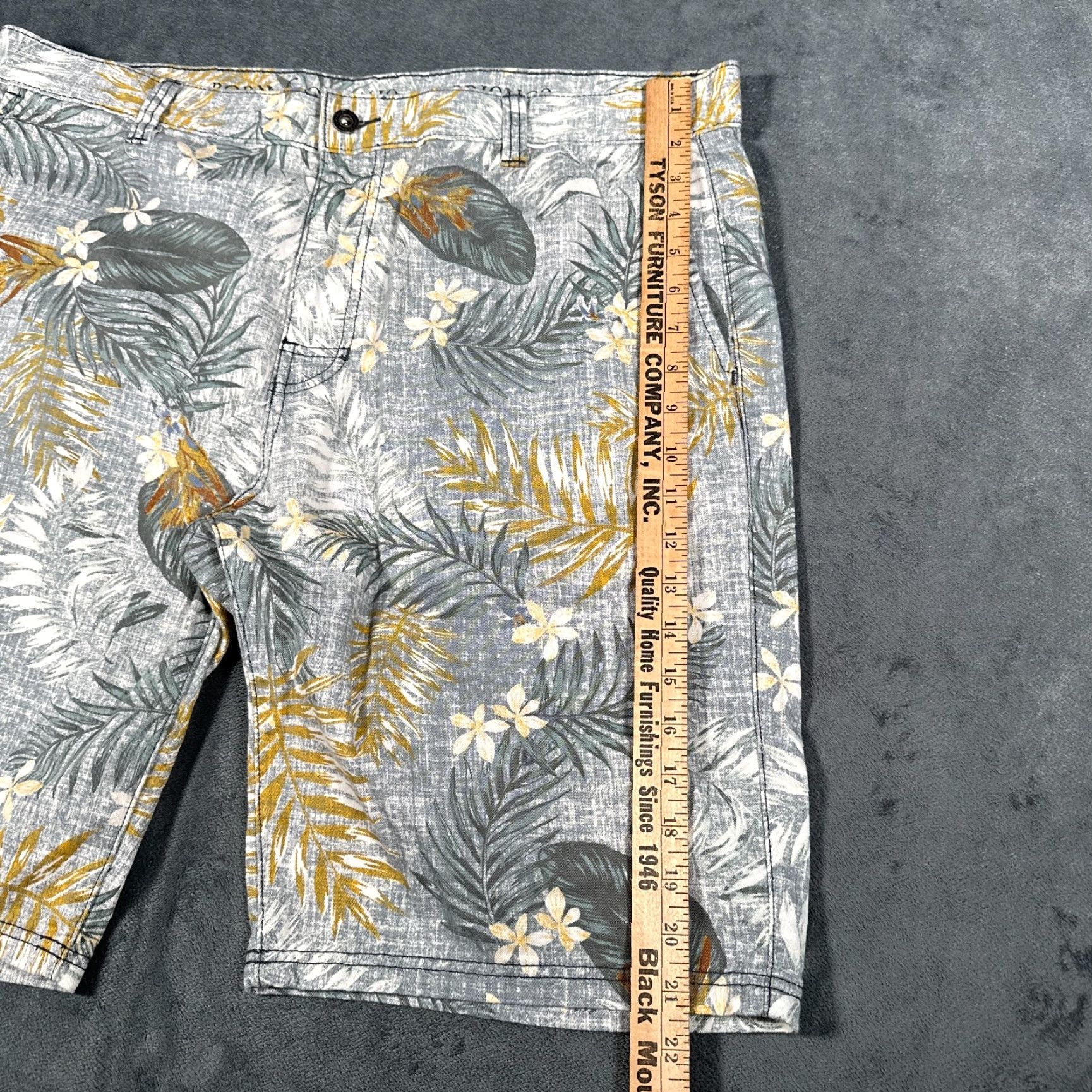 Prana VINTAGE Prana Shorts Men 38 Casual Chino Cotton Blend Stretch Hawaiian Floral 10" Inseam Size US 38 / EU 54 - 4 Thumbnail