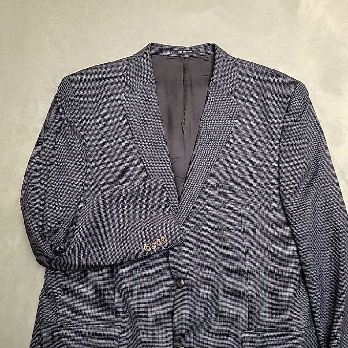 Cremieux Cremieux Lora Piana Blazer Mens 46 L Brown Wool Jacket Two-Button Notch Lapel Double-Vented Dry Clean Only Union Made Vintage VTG Blue? Size 46R - 2 Thumbnail