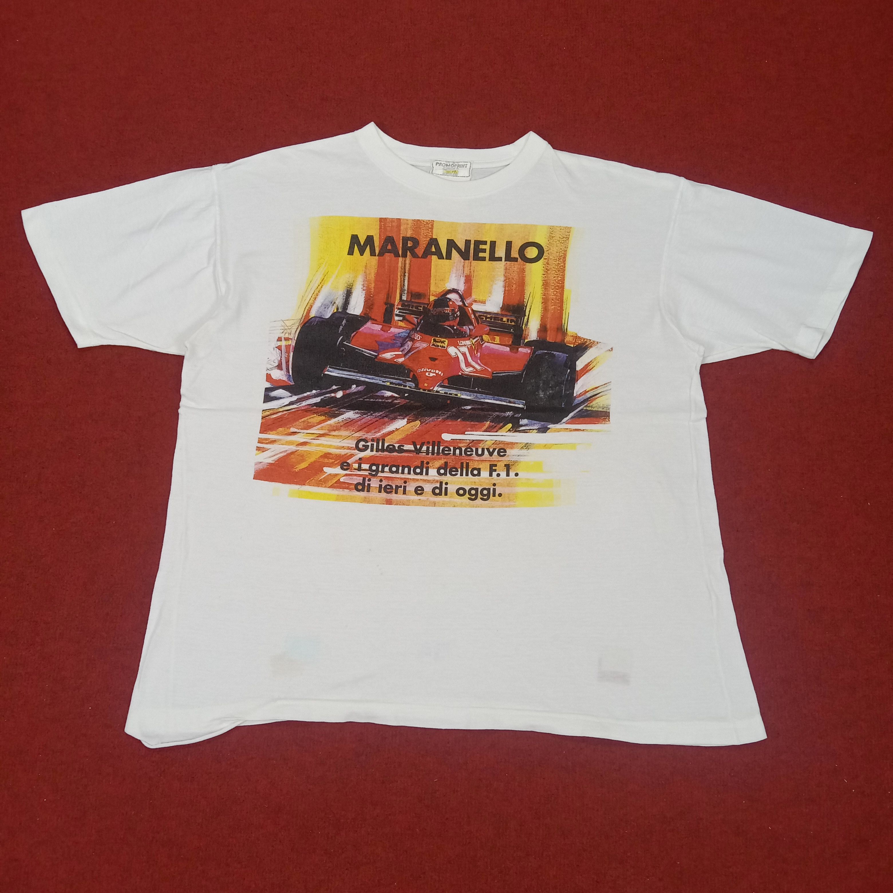 Vintage Maranello Formula One F1 Racing Tshirt Size US L / EU 52-54 / 3 - 1 Thumbnail