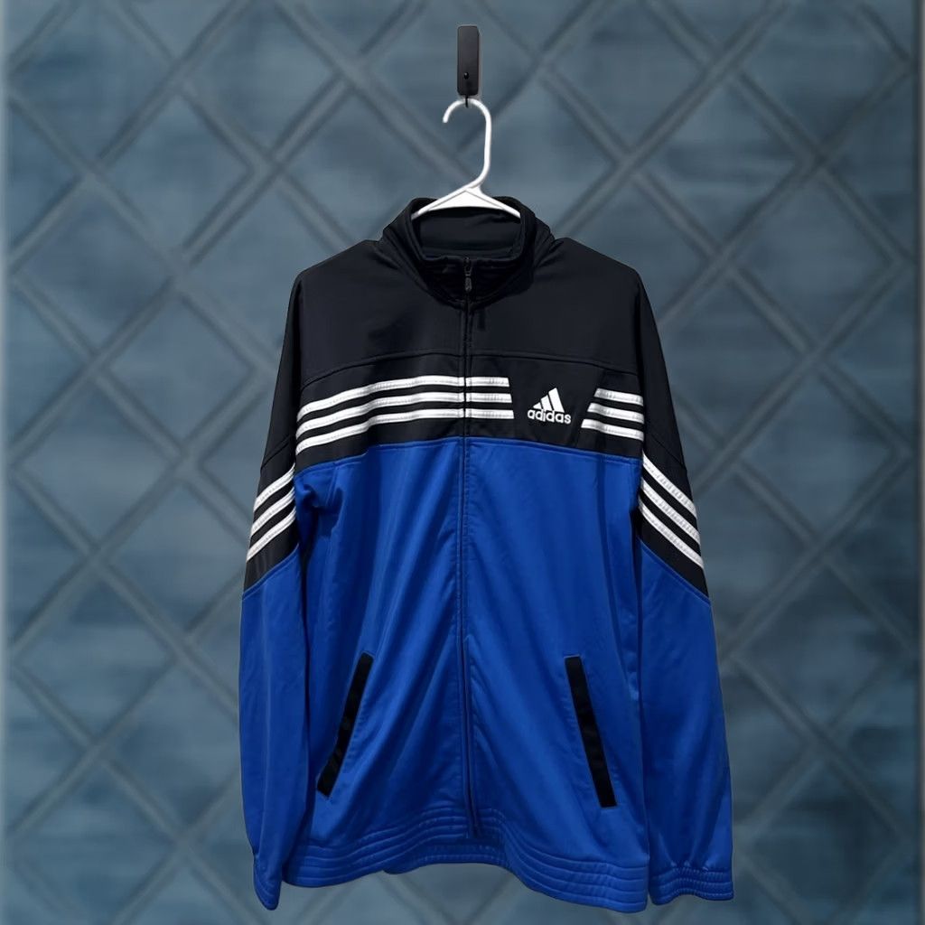 Adidas Adidas 00's Predator Track Jacket Men's M Blue Polyester Zip Track Jacket Men Medium 2000s Athletic Activewear Size US M / EU 48-50 / 2 - 1 Thumbnail