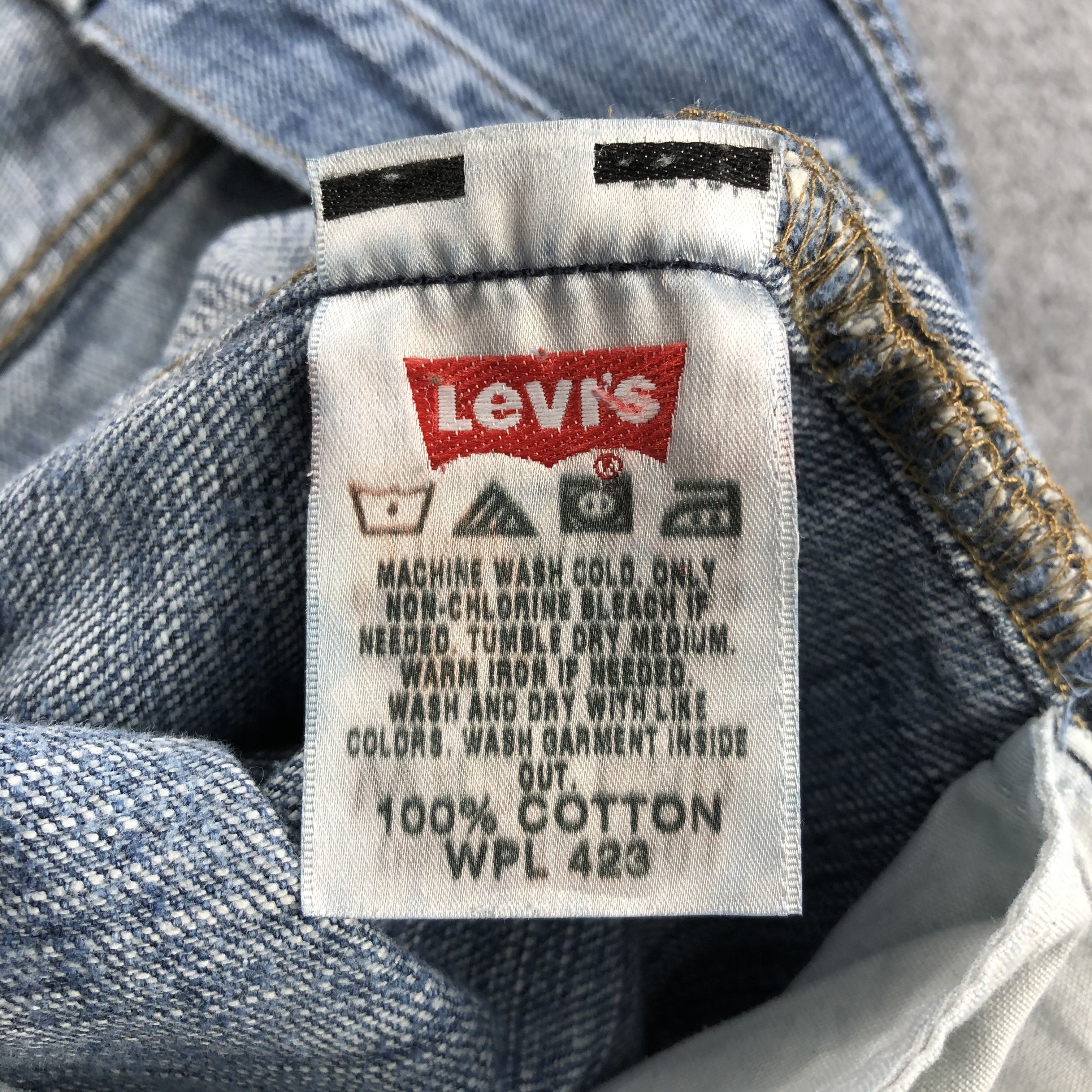 Levi's Vintage Blue Wash Levis 501 Jeans-JM1330 Size US 42 / EU 58 - 12 Thumbnail