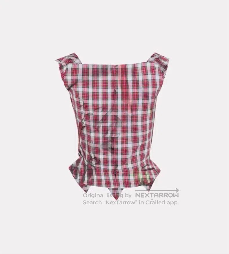 Vivienne Westwood Vivienne Westwood Red and white checkered vest Size S / US 4 / IT 40 - 8 Thumbnail