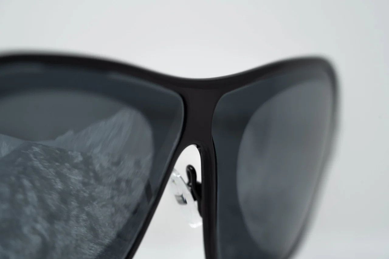 Raf Simons Raf Simons Sunglasses Rectangular Black Silver and Grey Size ONE SIZE - 7 Thumbnail