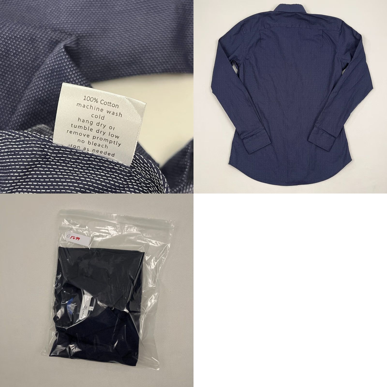 Vintage VINTAGE Teddy Stratford Shirt Mens L Blue Mid Zip Button Up Cotton Casual Pocket Size US L / EU 52-54 / 3 - 8 Thumbnail