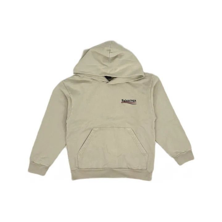 Balenciaga Balenciaga Balenciaga Kids Letter Embroidery Hoodie in Bei Size US M / EU 48-50 / 2 - 2 Thumbnail