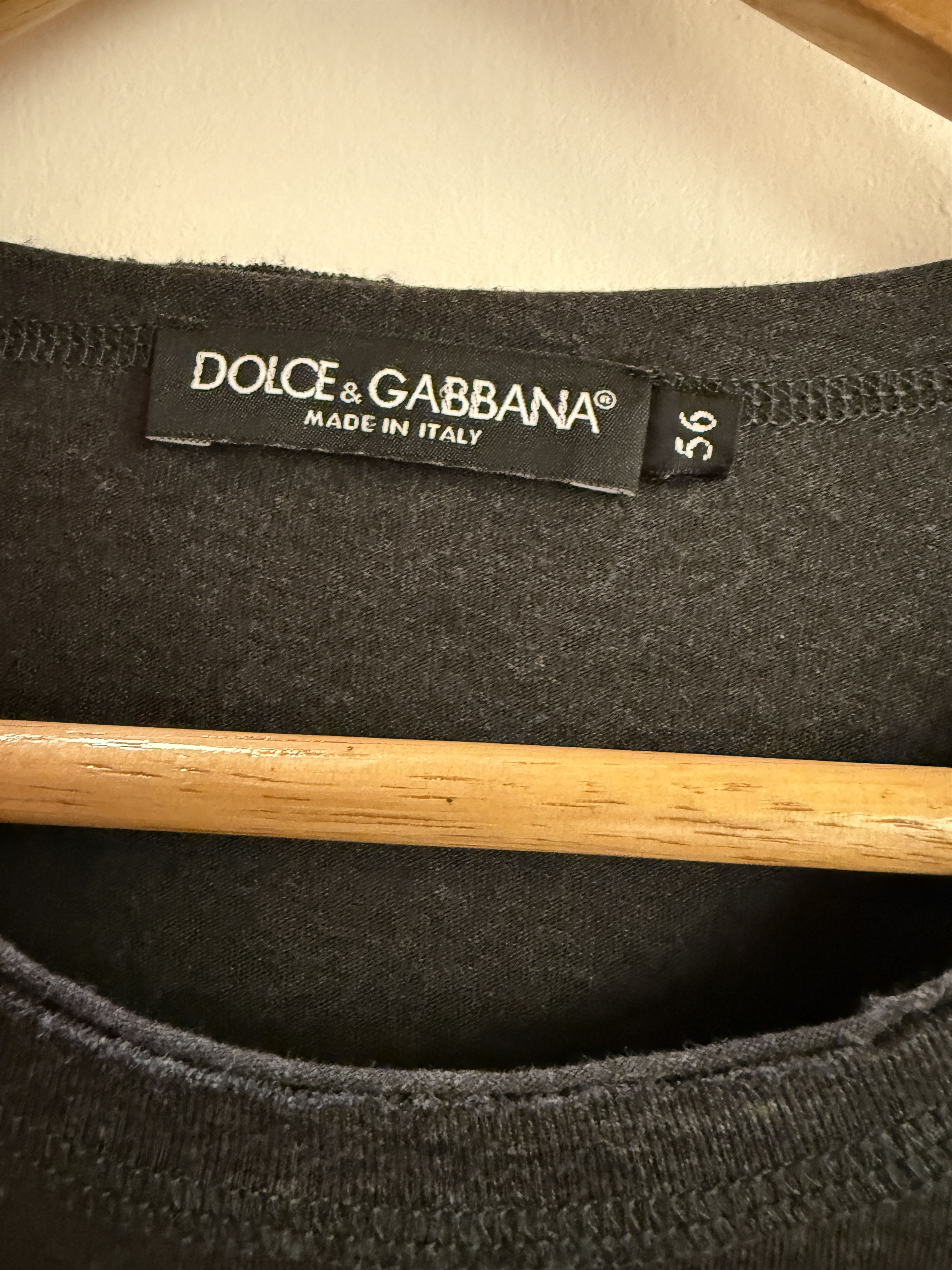 Dolce & Gabbana Dolce & Gabbana Charcoal Grey T-Shirt Size 56 Size US XL / EU 56 / 4 - 3 Thumbnail