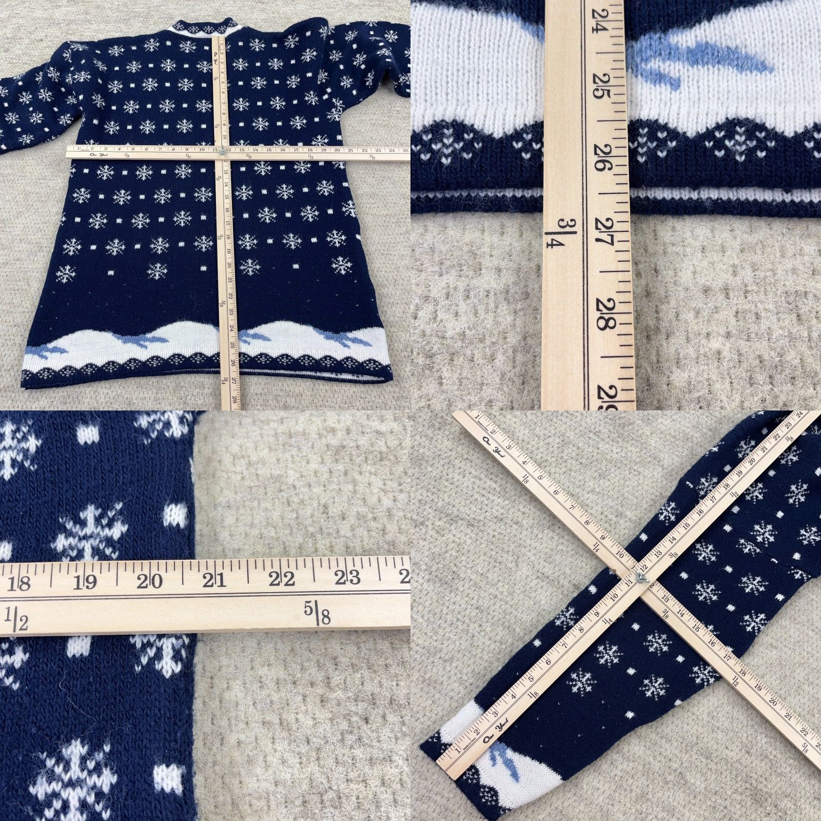Vintage VINTAGE Nutcracker Sweater Women S Blue Christmas Snowman Knit Winter AOP 90s Womens Size S / US 4 / IT 40 - 8 Thumbnail