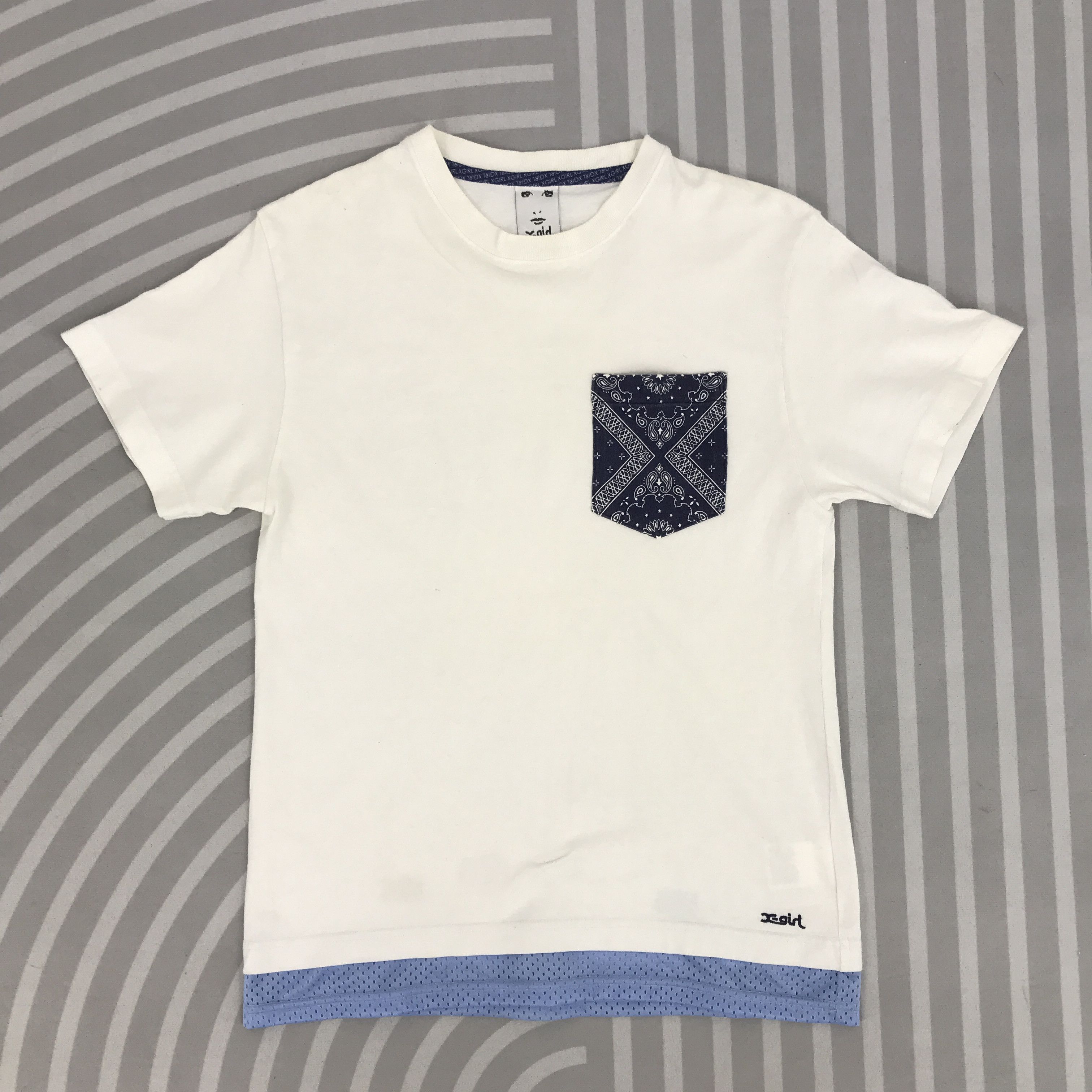 Japanese Brand × Vintage × X-Girl Vintage x-girl Singgal pocket rare design t-shirt Size US S / EU 44-46 / 1 - 1 Thumbnail