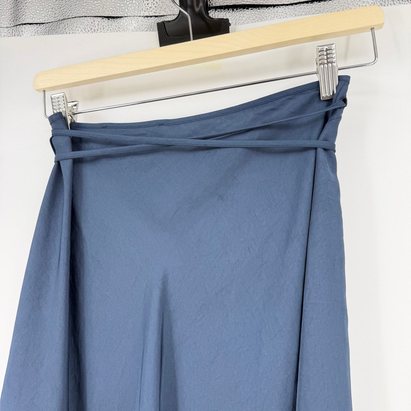Ciao Lucia Ciao Lucia | NWT Ricarda Midnight Navy Wrap Midi Skirt L Size 30" / US 8 / IT 44 - 7 Thumbnail