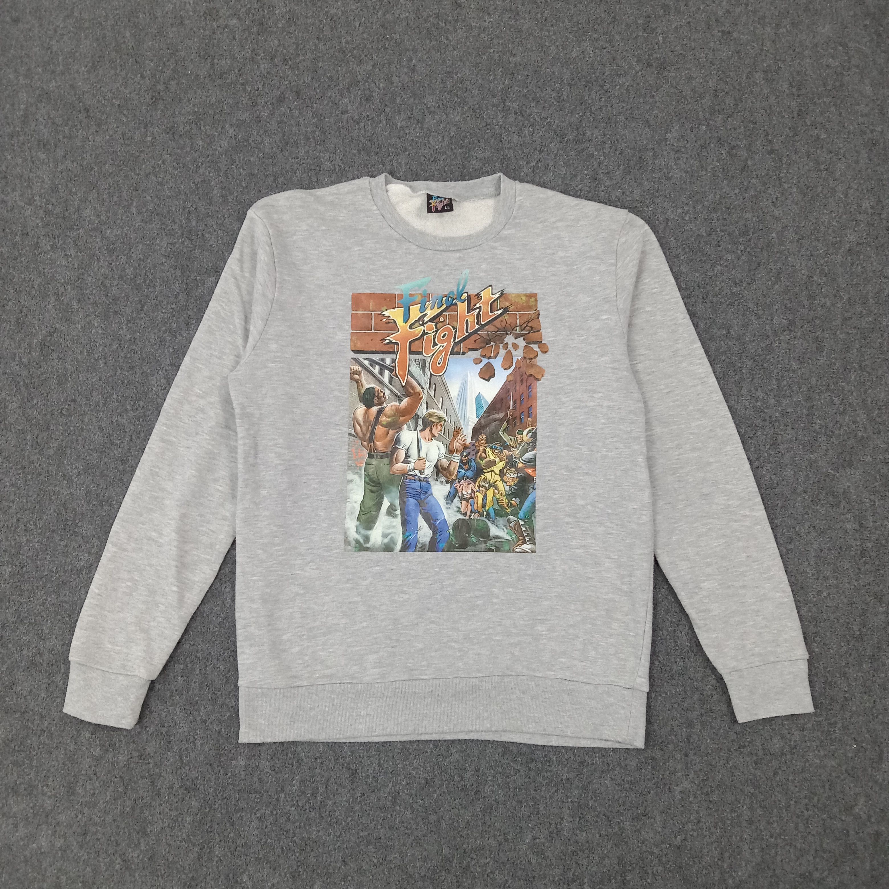 Japanese Brand Capcom Final Fight Arcade Game Sweatshirt C268N28 Size US M / EU 48-50 / 2 - 1 Thumbnail