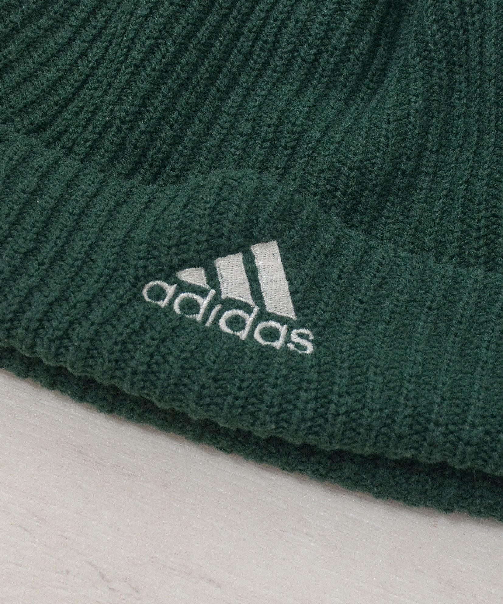 Adidas × Equipment × Vintage Vintage Adidas Gren Equipment Beanie Hat Y2K Knit Size ONE SIZE - 4 Thumbnail