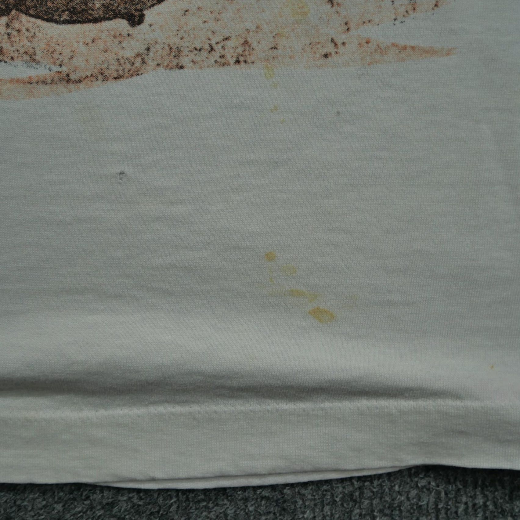 Fruit Of The Loom VINTAGE Cowboy T Shirt Mens Large White Western Lasso Boots Art Picture 90s Fruit of the Loom Shirt Size US L / EU 52-54 / 3 - 4 Thumbnail