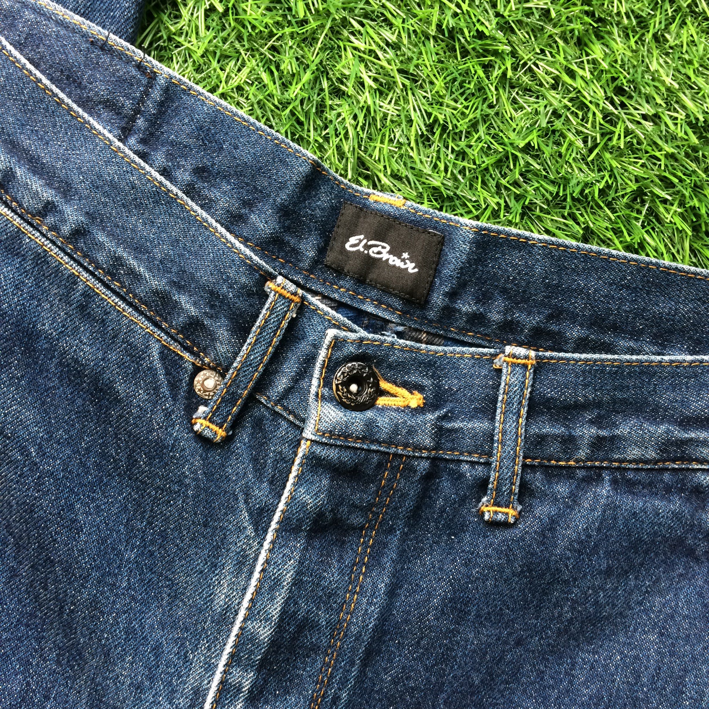 Japanese Brand × Jean Japanese Two Tone Tartan Denim Jeans D-714 Size US 31 - 8 Thumbnail