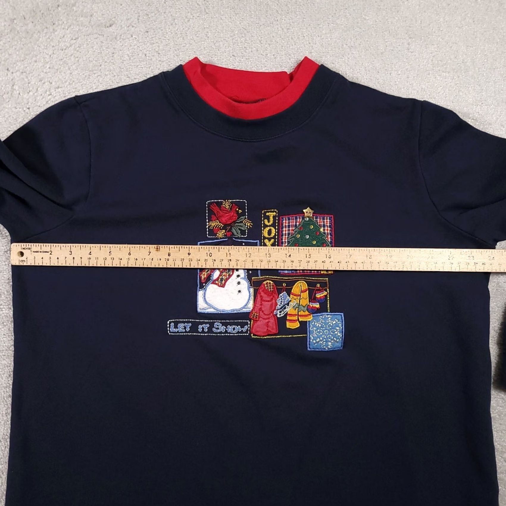 Vintage VINTAGE Bobbie Brooks Sweatshirt Women 14W 16W Embroidered Granny Let It Snow Winter Crew Neck Pullover Knit Long Sleeve Blue 90s Womens Size XL / US 12-14 / IT 48-50 - 6 Thumbnail