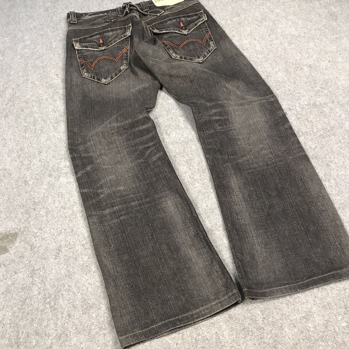 If Six Was Nine × Japanese Brand × Le Grande Bleu (L.G.B.) FLARE EDWIN JAPAN BLACK FADED DENIM BOOT CUT PANTS Size US 30 / EU 46 - 10 Thumbnail