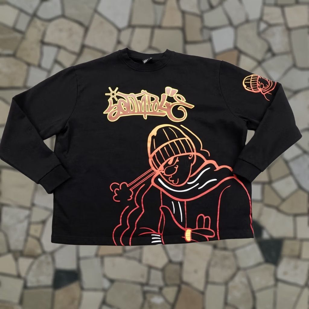 Southpole VINTAGE Southpole Sweatshirt Mens Large Black Graffiti Crewneck Pullover Y2K Size US L / EU 52-54 / 3 - 1 Thumbnail