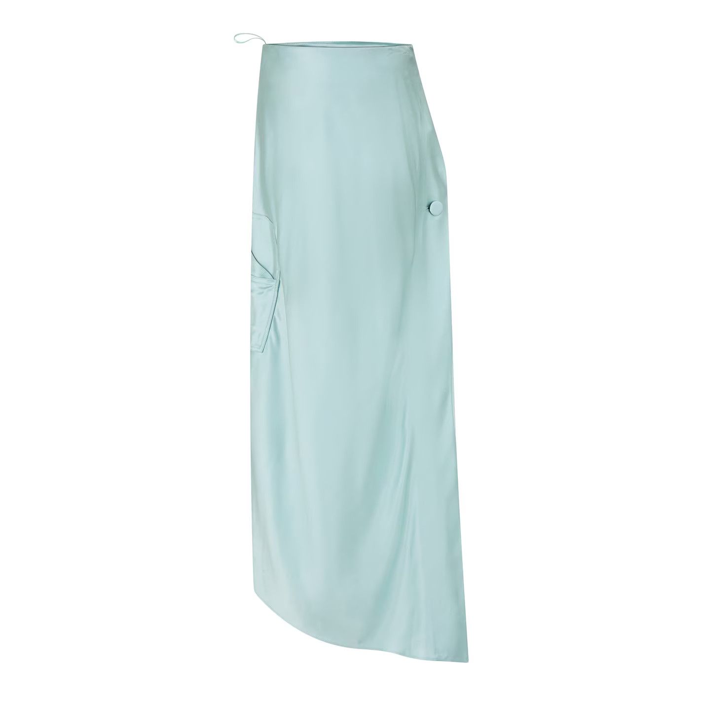 Off-White o1y1225 Midi Skirt in Sky Blue Size 25" / US 0 / IT 36 - 1 Thumbnail