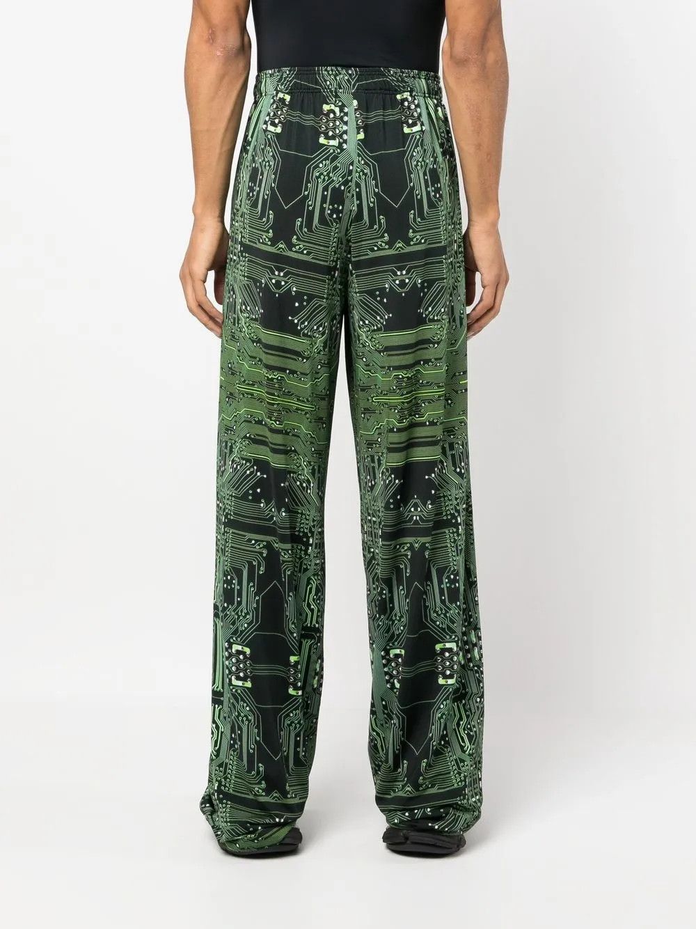 Vetements Small GRAIL Cyber Circuit Crypto Print Wide Leg Pants FW22 Size US 30 / EU 46 - 18 Thumbnail