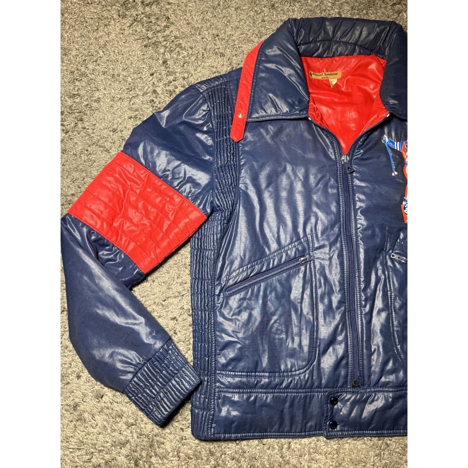 Vintage Vtg Daniel Hechter Paris Jacket Coat Men’s Ski Bomber Blue 80s 90s Coat Full Zip Lined Mid-Length Regular Size M Unisex Adults Autumn Winter Size US M / EU 48-50 / 2 - 4 Thumbnail