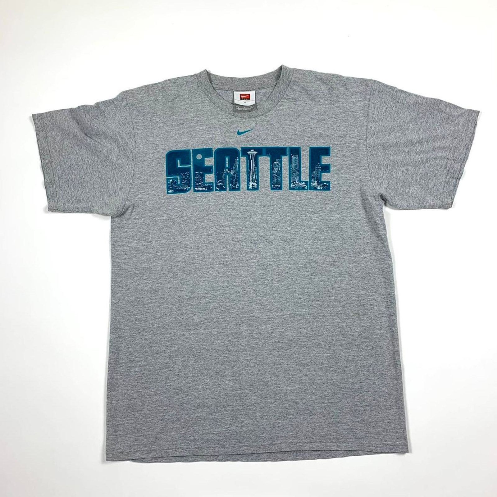 Nike Y2K Nike Seattle Center Check T Shirt Size US M / EU 48-50 / 2 - 1 Thumbnail
