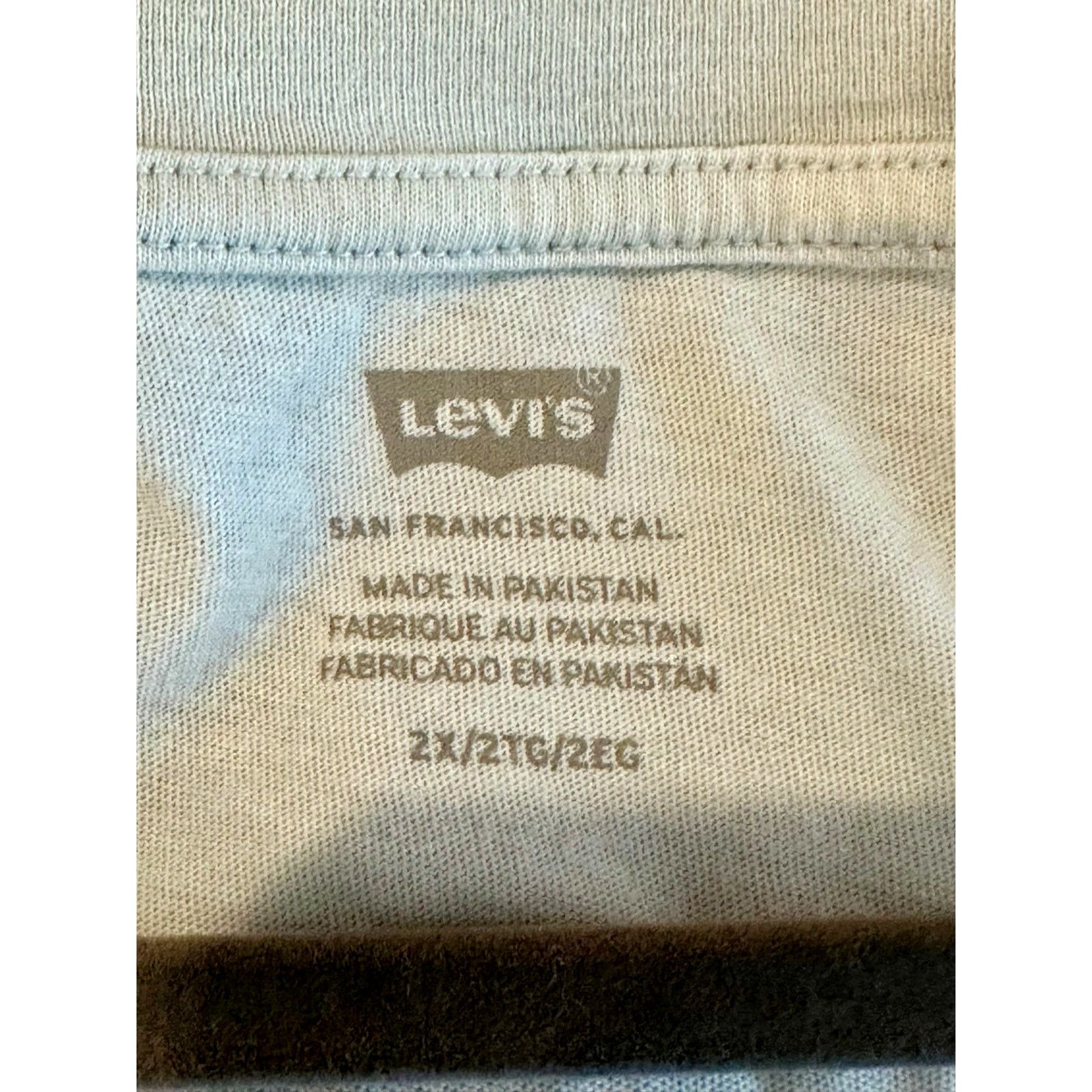 Levi's Levis 90's Serif Logo Graphic Tee Shirt Baby Blue Size 2X Size XXL / US 16-18 / IT 52-54 - 14 Thumbnail