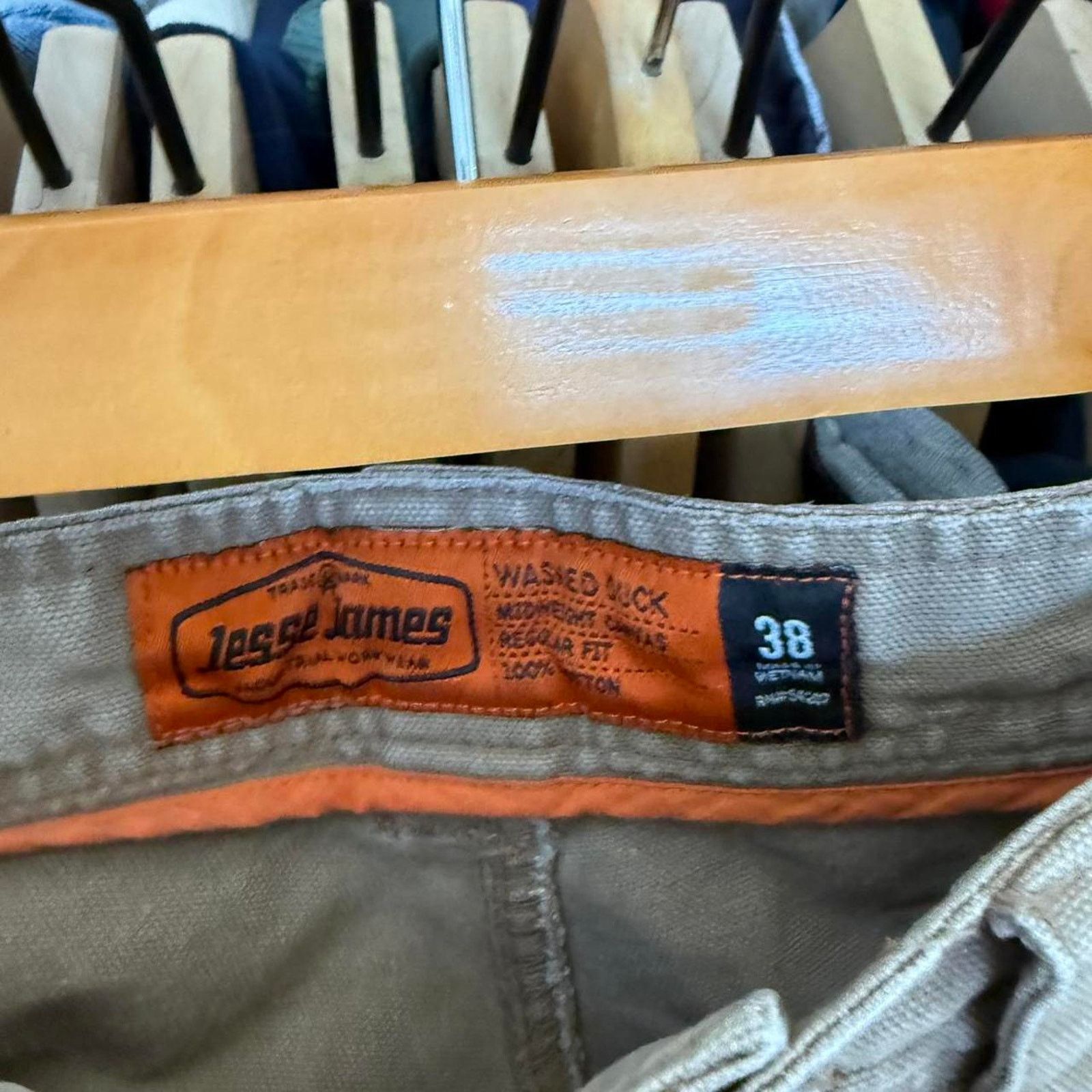 Other Jesse James Double Knee Workwear Shorts In Tan Size US 38 / EU 54 - 7 Thumbnail