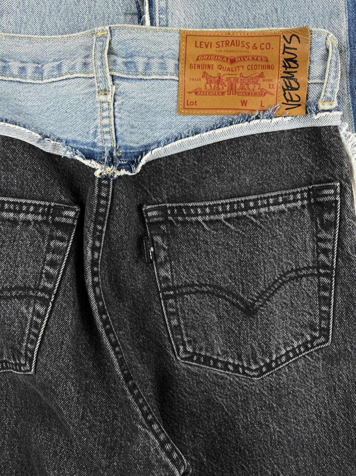 Levi's × Vetements SS19 Vetements Reworked Distressed Levi’s Denim Jeans Size US 28 / EU 44 - 4 Thumbnail