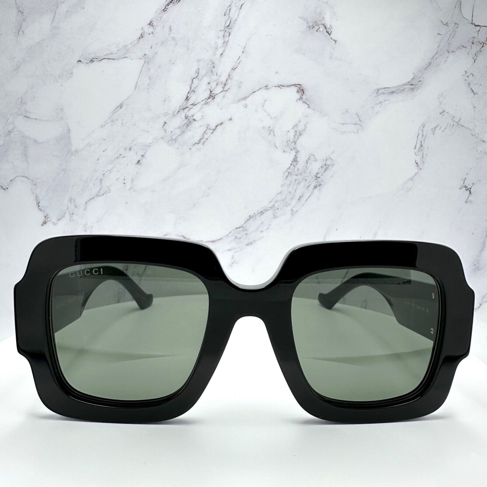 Gucci Gucci Sunglasses New Black Oversized Gold Metal GG Authentic Size ONE SIZE - 2 Thumbnail