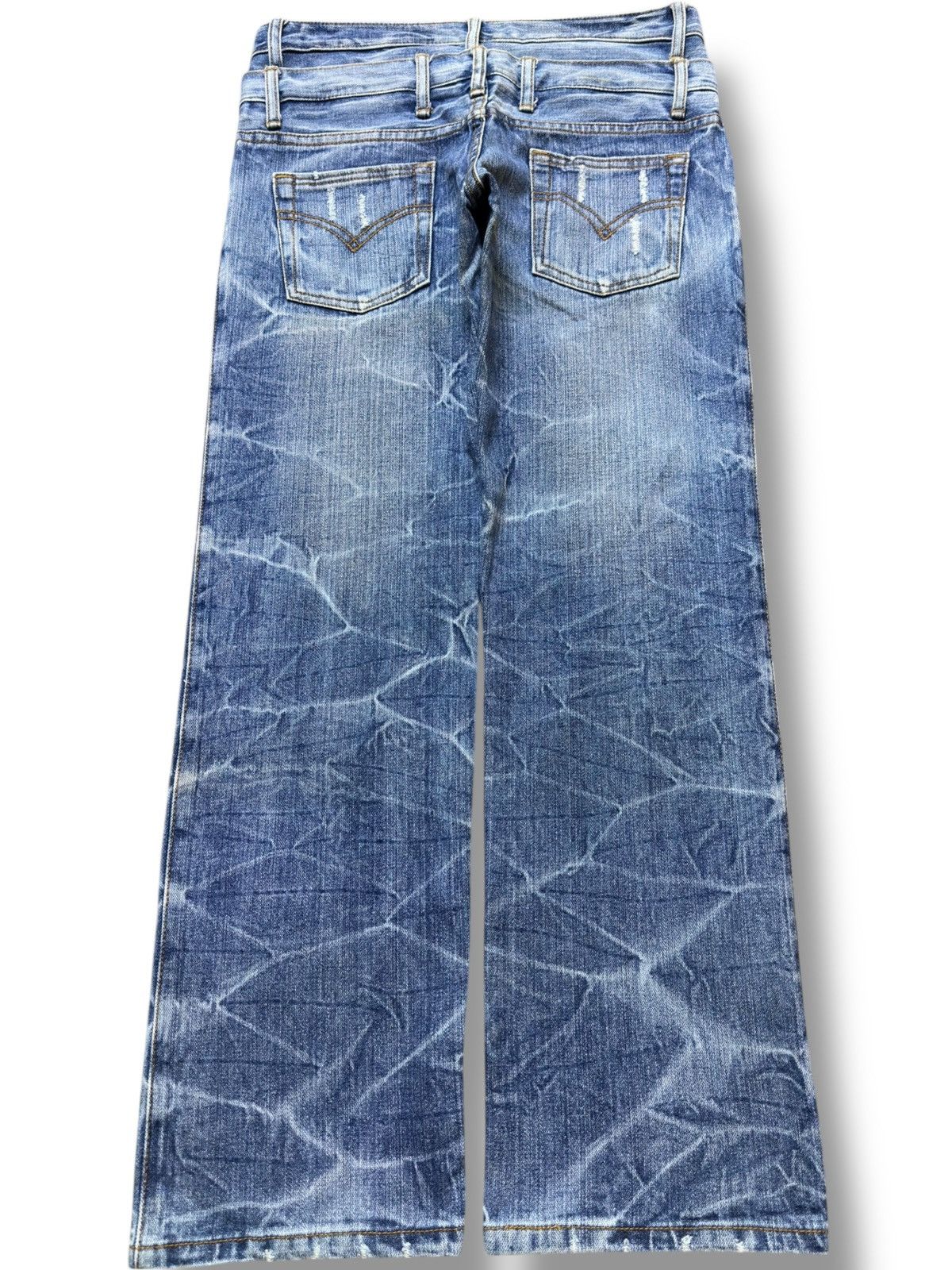 Junya Watanabe Vintage Antgauge Double Waist Honeycomb Denim Size US 30 / EU 46 - 5 Thumbnail