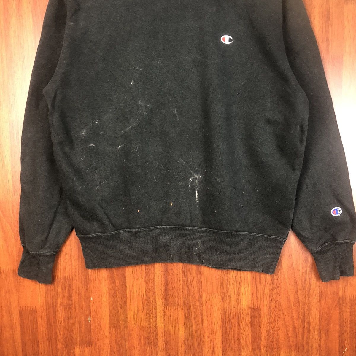 Champion × Vintage Champion vintage painted Black Sweatshirt #7501 Size US M / EU 48-50 / 2 - 6 Thumbnail