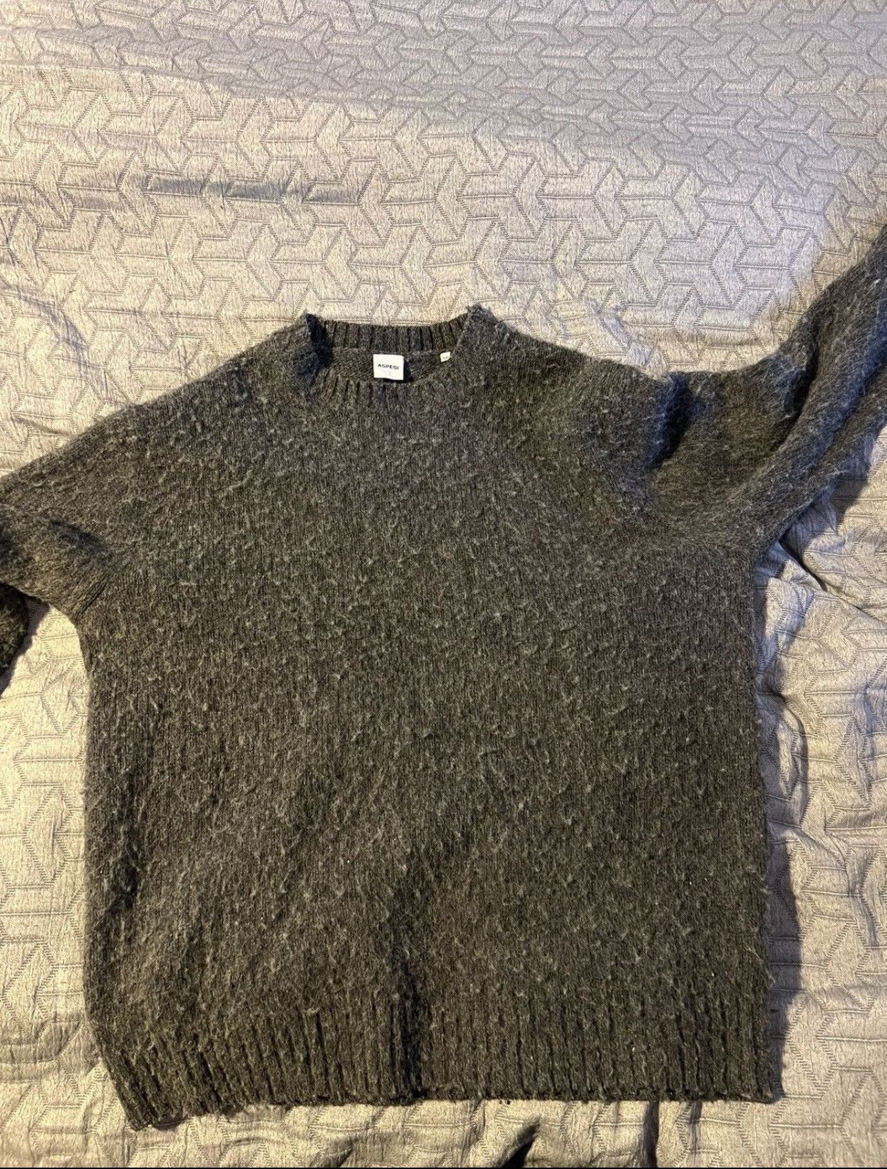 Aspesi Aspesi Grey Wool Sweater Size US L / EU 52-54 / 3 - 3 Thumbnail