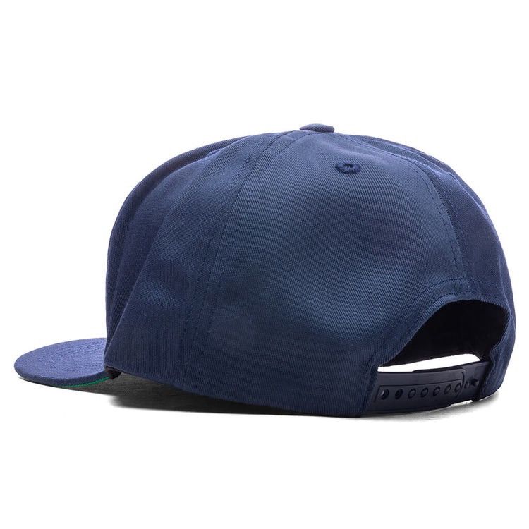 Rhude RHUDE SKI STRUCTURE HAT NAVY BLUE Snapback Cap O/S Size ONE SIZE - 4 Thumbnail