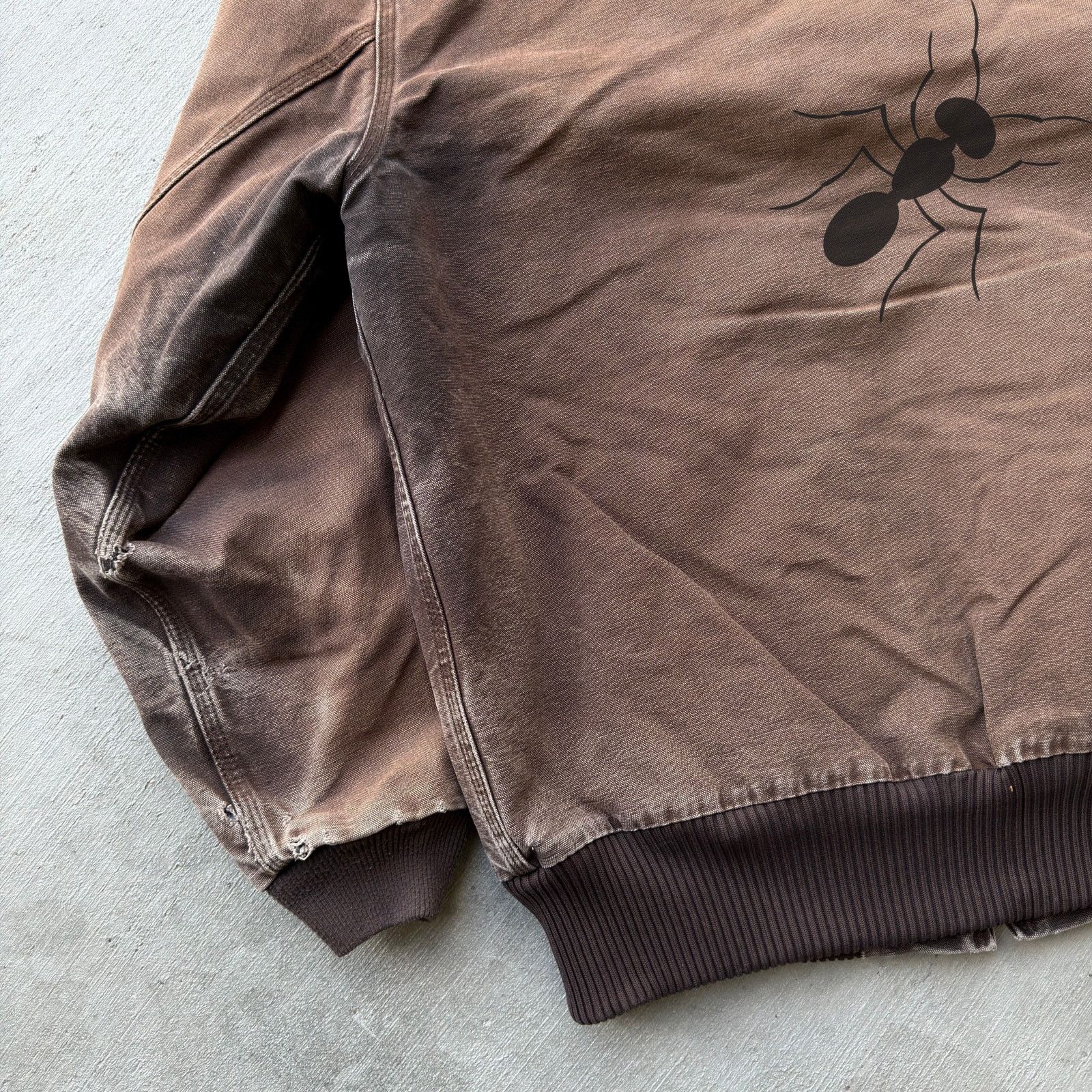 Carhartt × Vintage Carhartt J130 DKB brown hooded work wear jacket Size US L / EU 52-54 / 3 - 7 Thumbnail