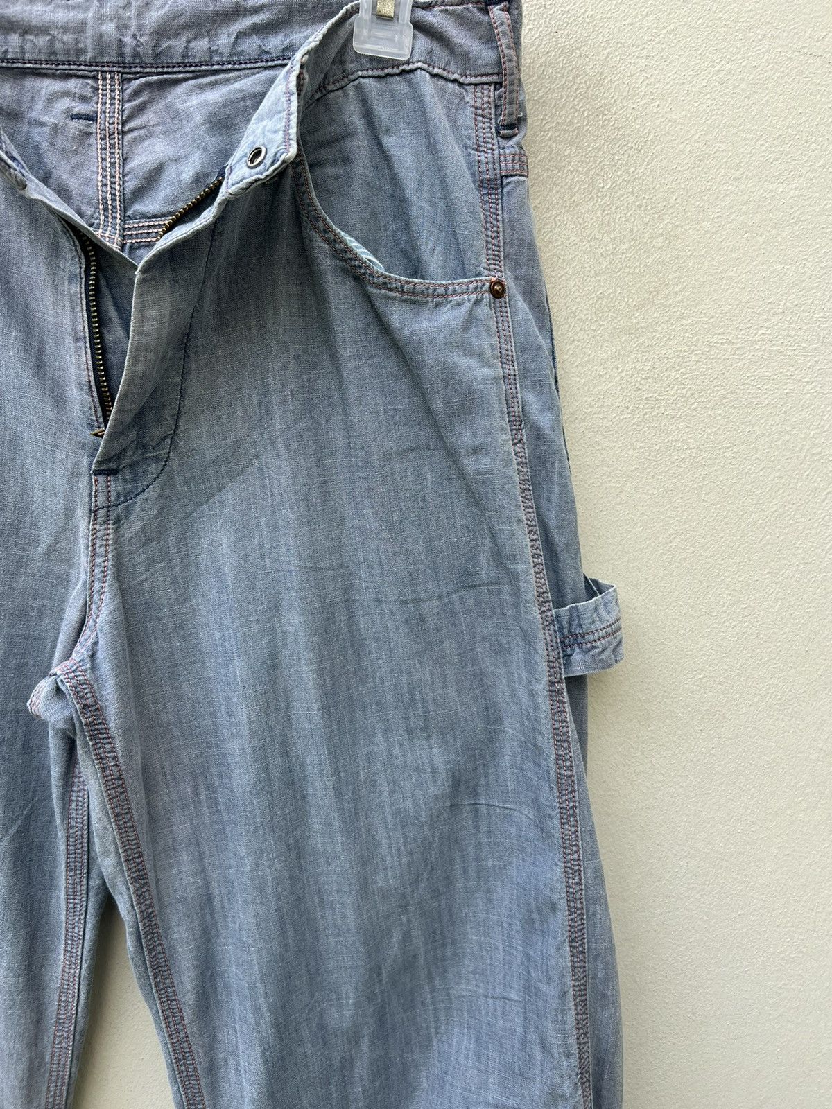Orslow Vintage Orslow Sun Fade Chambray Carpenter Work Pant Size US 31 - 12 Thumbnail