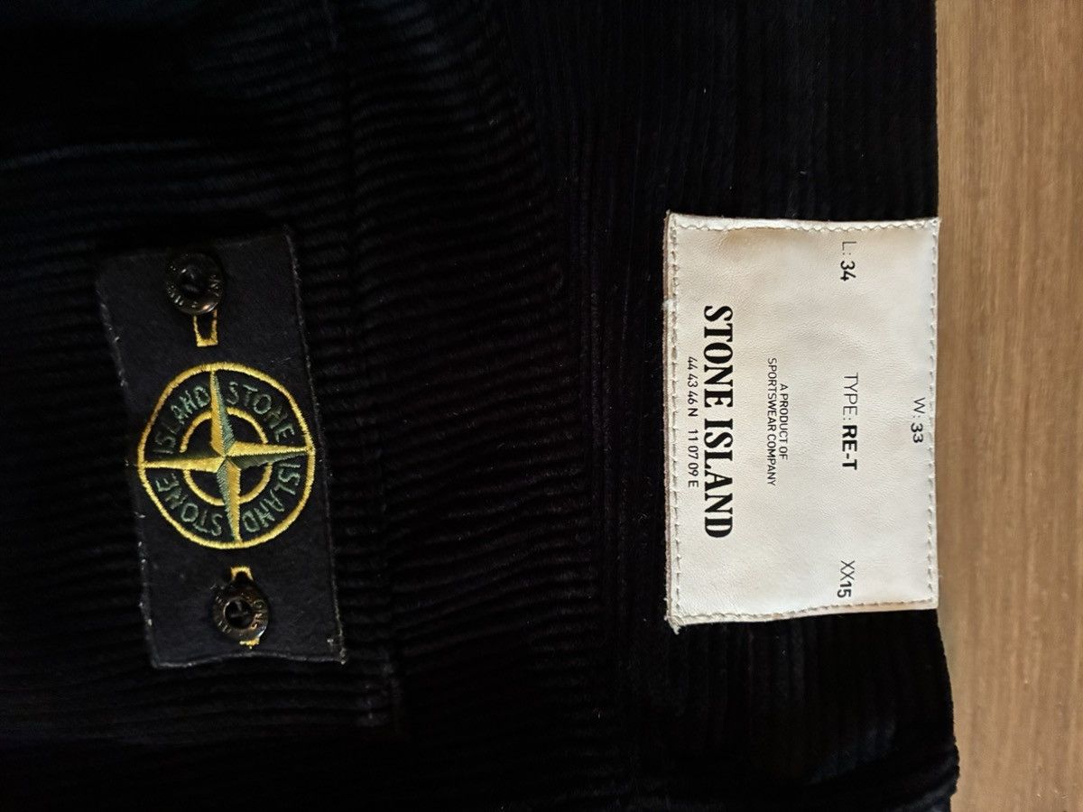 Stone Island Stone Island black corduroy pants Size US 34 / EU 50 - 9 Thumbnail