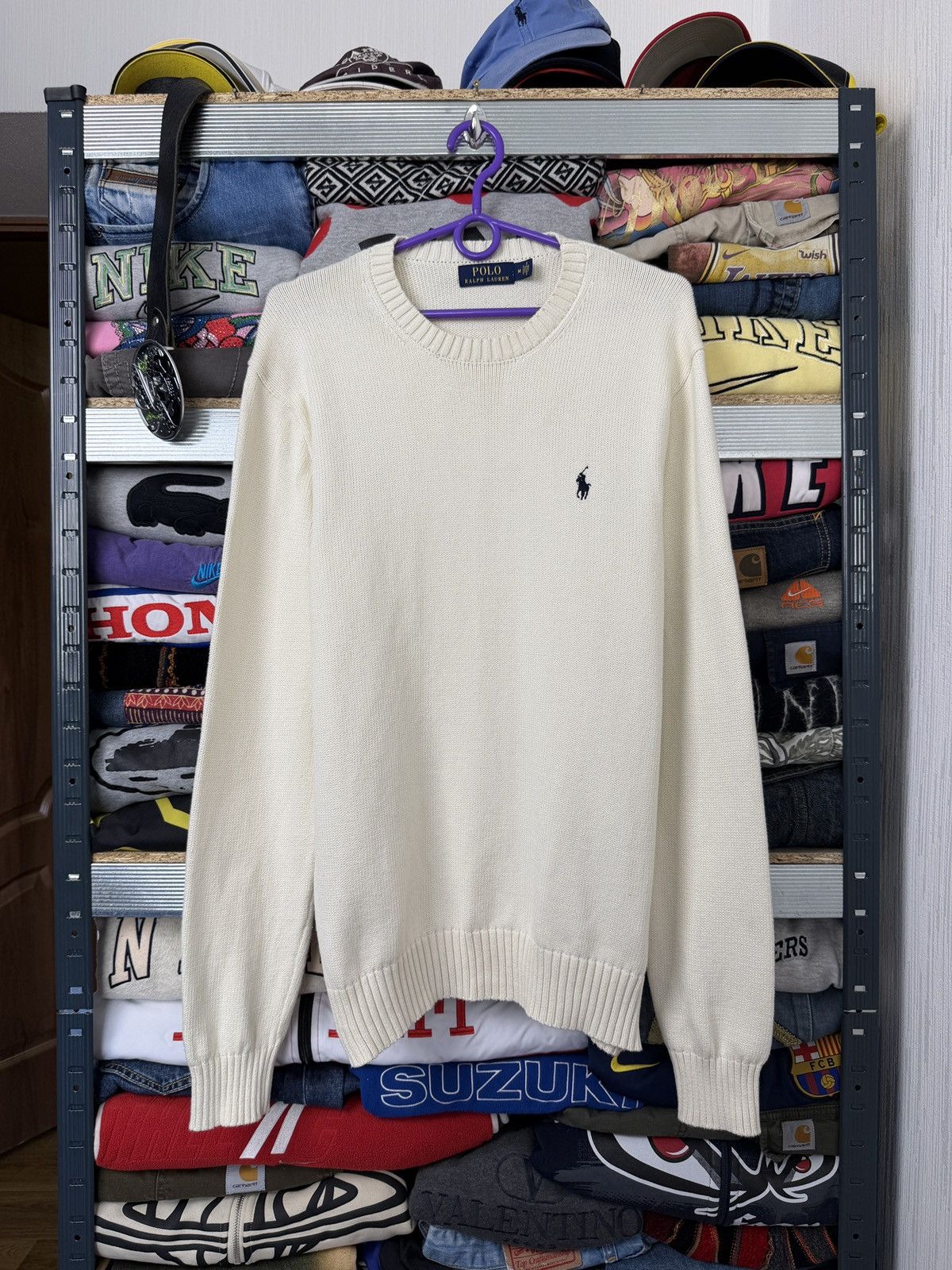 Polo Ralph Lauren Polo Ralph Lauren Cream Knit Sweater Size US M / EU 48-50 / 2 - 1 Thumbnail
