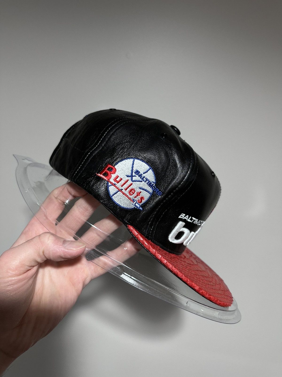 Just Don Just Don x Mitchell & Ness NBA Baltimore Bullets Leather Hat Size ONE SIZE - 9 Thumbnail