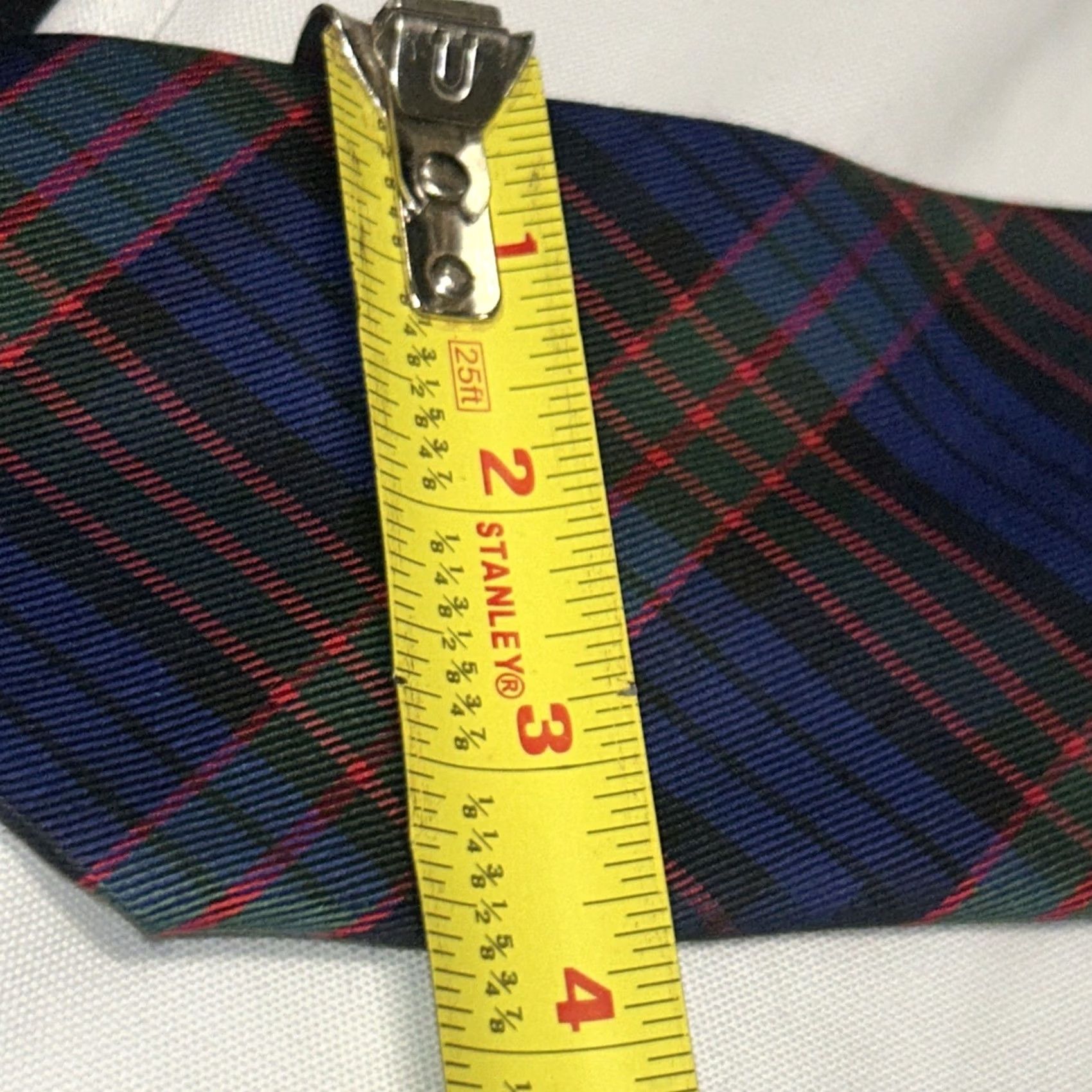 Brooks Brothers VTG Brooks Brothers Makers Tie Tartan Plaid Wool Silk USA Hand Block Men Tie Multicolor Classic Width Holiday Christmas 100% Wool Adjustable One Size Size ONE SIZE - 5 Thumbnail
