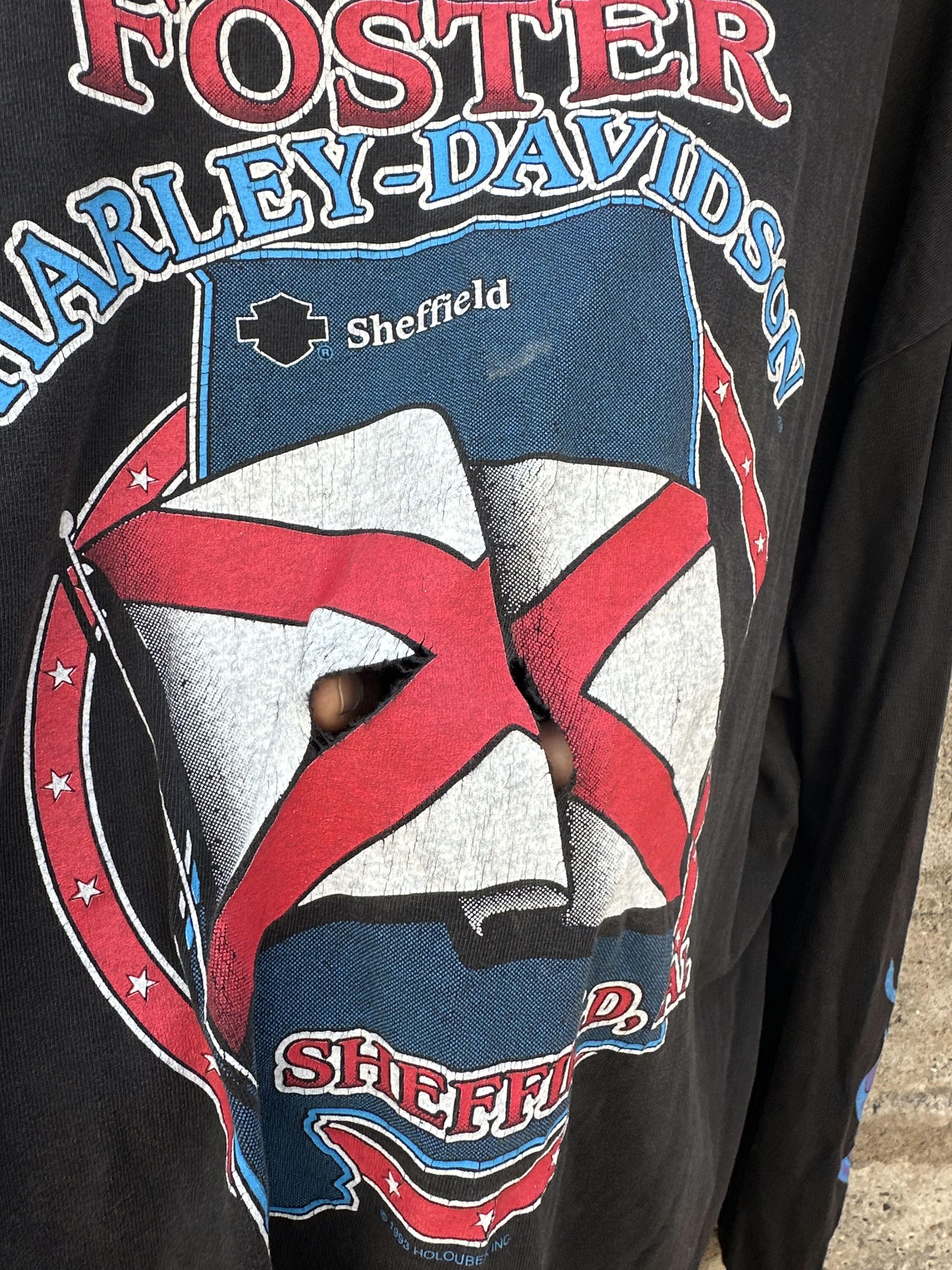 Harley Davidson Vintage Harley-Davidson T-Shirt “Chrome Sweet Chrome” Black Size US XXL / EU 58 / 5 - 14 Thumbnail