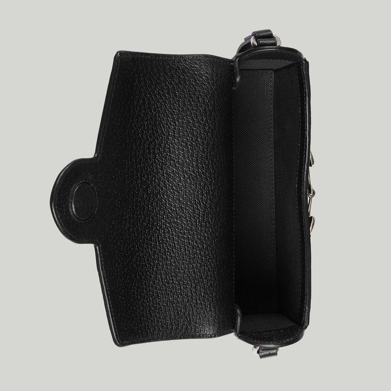Gucci oc11z1225 Size: OS / Horsebit 1955 Jumbo GG Mini Bag Black Size ONE SIZE - 2 Thumbnail