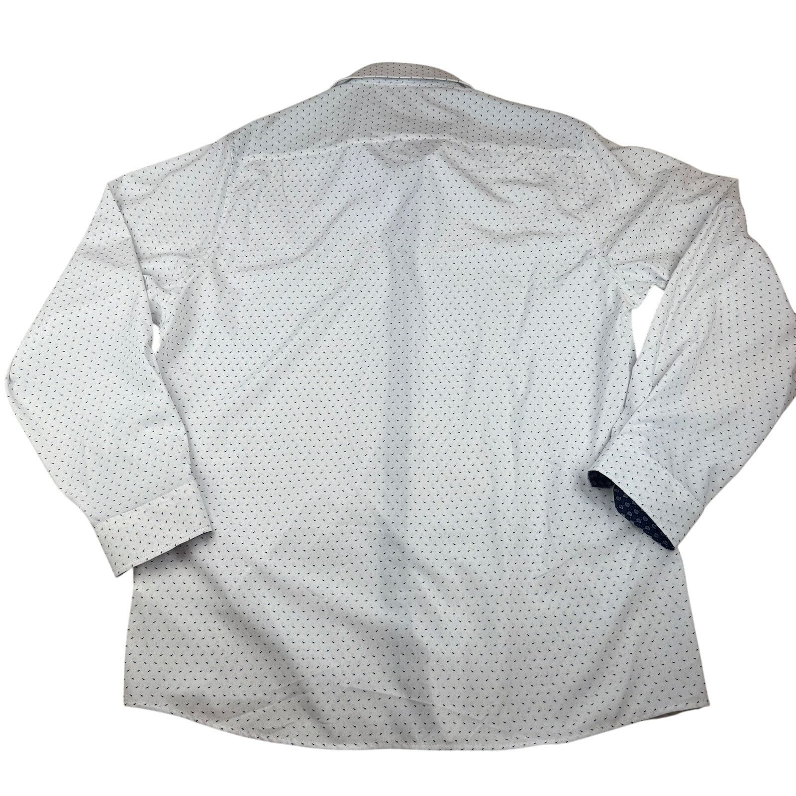 Other Tom Baine Slim Fit Dress Shirt XXL White Navy Size US XXL / EU 58 / 5 - 2 Thumbnail