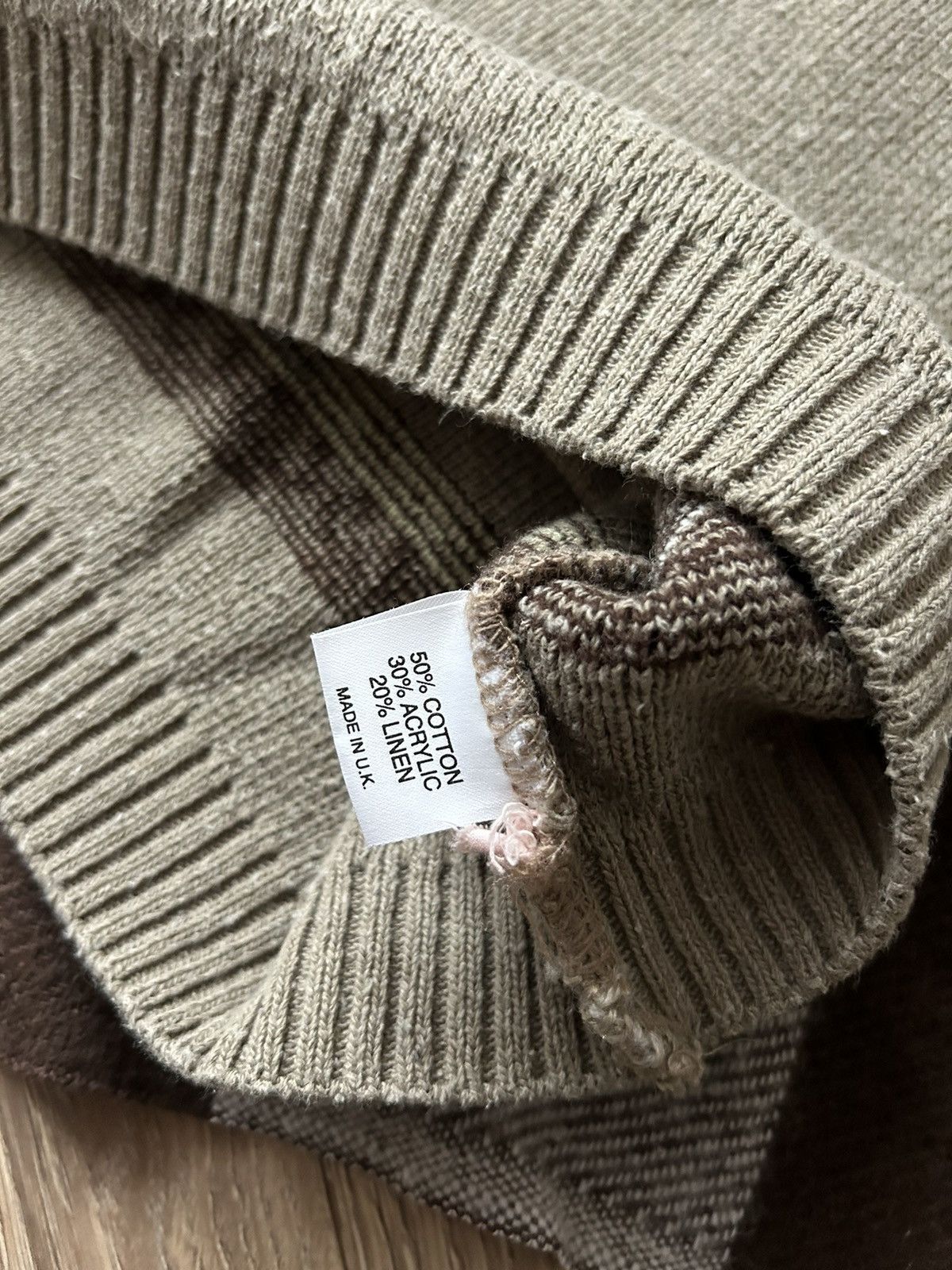 New England Outerwear × Vintage Choice England vintage knit-sweatshirt mens big logo Size US S / EU 44-46 / 1 - 4 Thumbnail