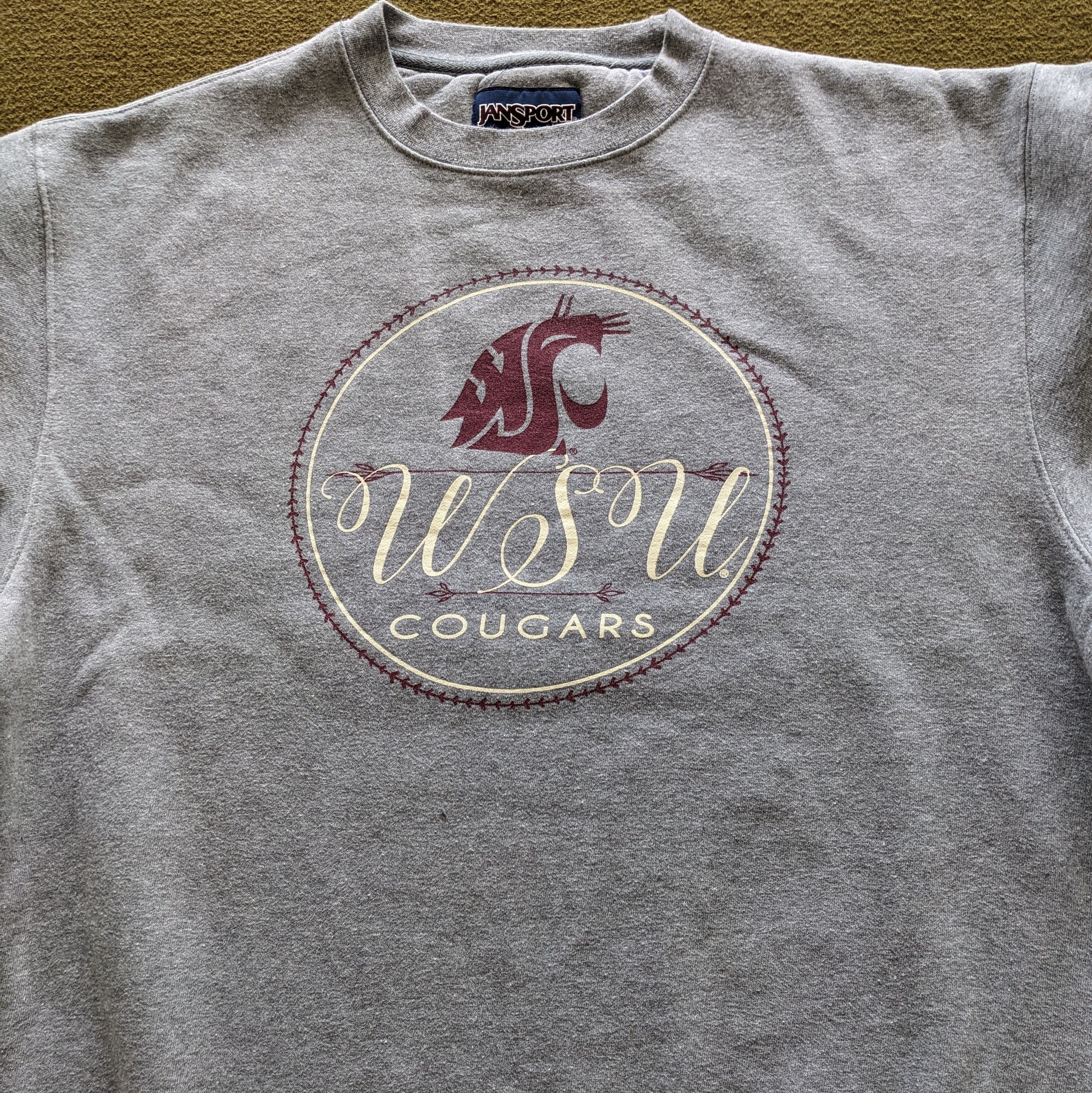 Vintage Vintage WSU COUGARS American Football Team Sweatshirt Size US L / EU 52-54 / 3 - 2 Thumbnail