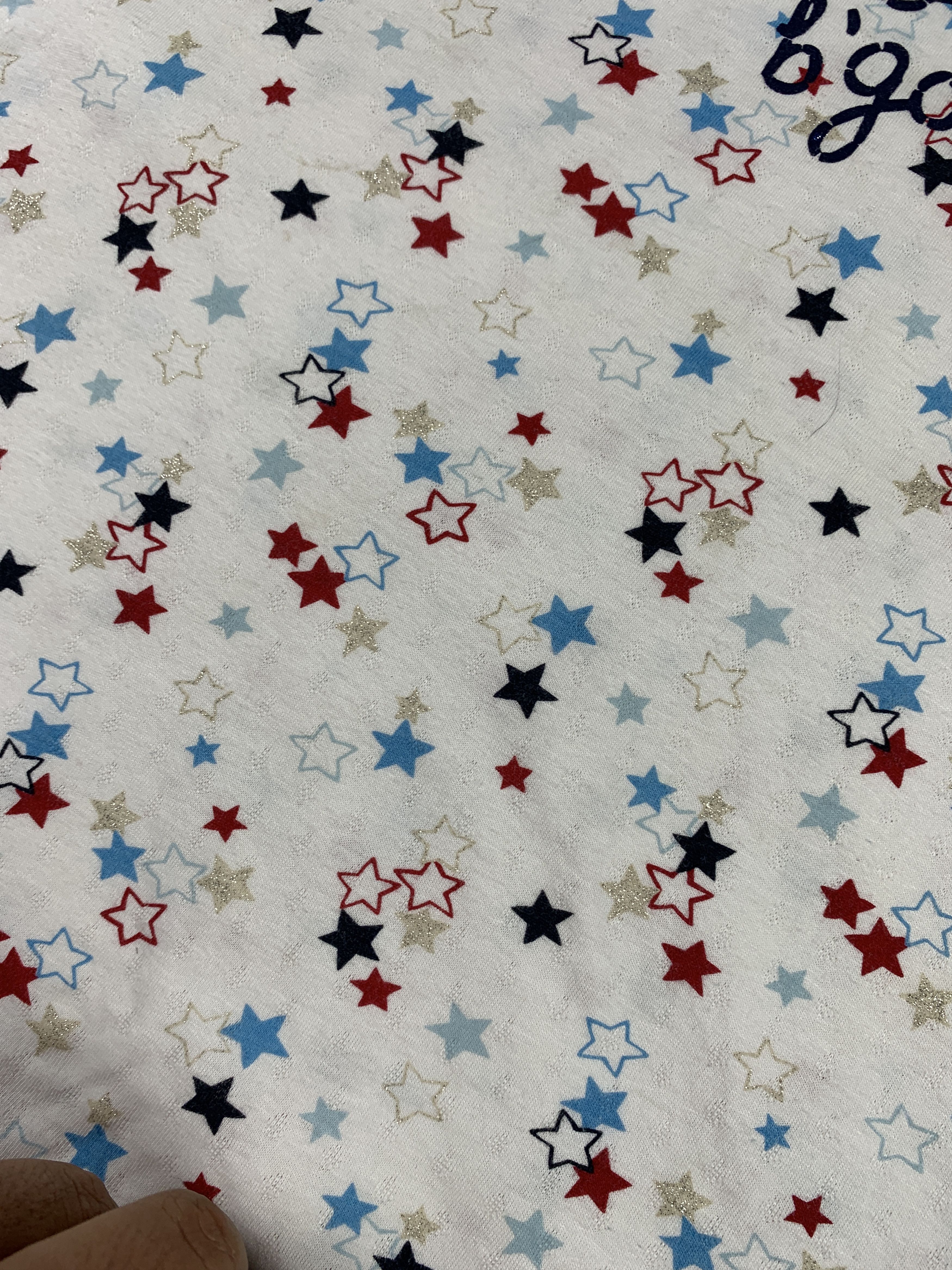 Oshkosh OshKosh B'gosh White Stars Ringer Baby Tee (XS) Size XS / US 0-2 / IT 36-38 - 8 Thumbnail