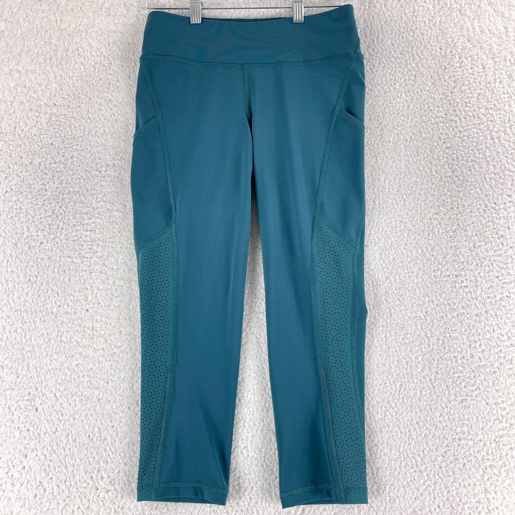 Lululemon Lululemon Ready to Race Crop Leggings Womens Size 6 Green Pull On Yoga Stretch Size 28" / US 6 / IT 42 - 2 Thumbnail