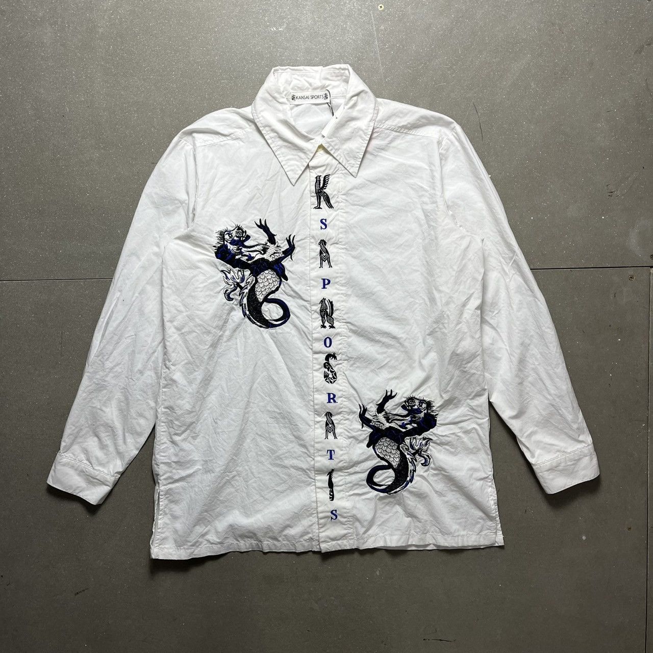 Japanese Brand × Le Grande Bleu (L.G.B.) Kansai Sports Dragon Shirt Size US M / EU 48-50 / 2 - 1 Thumbnail