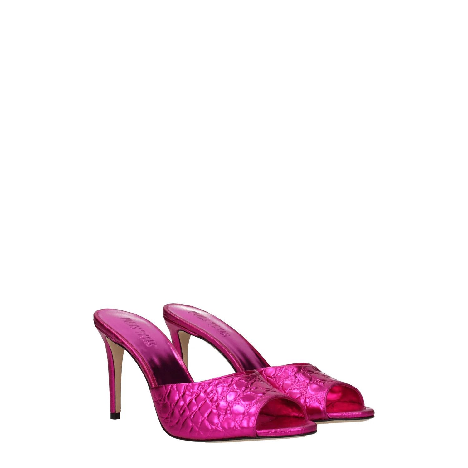 ob1o1e1124 Leather Sandals in Fuchsia