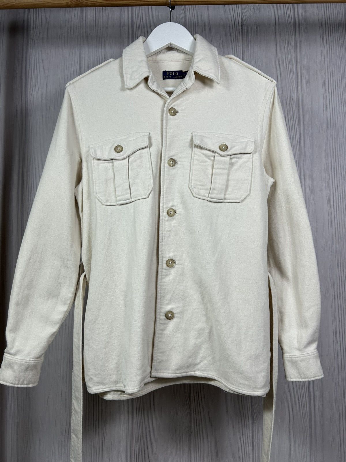 Polo Ralph Lauren POLO RALPH LAUREN Belted Cotton Safari Jacket Women Size 8 Size M / US 6-8 / IT 42-44 - 6 Thumbnail